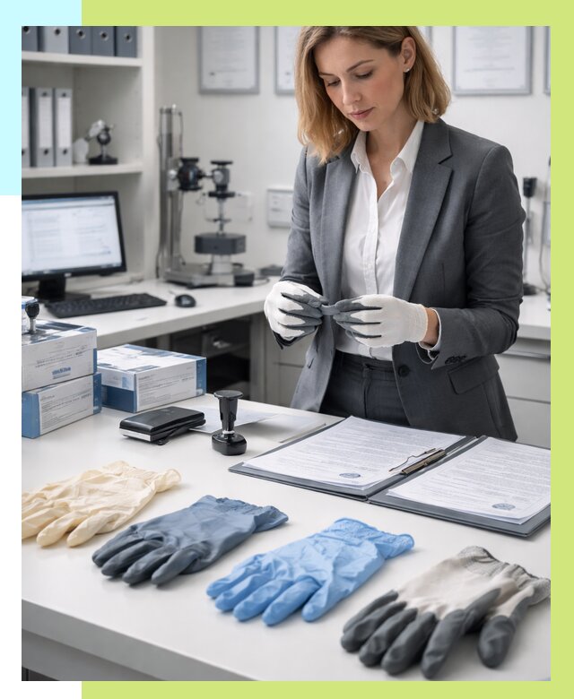 Сертификация перчаток в Барабинске от 8633 р. | Алешин-Ббн