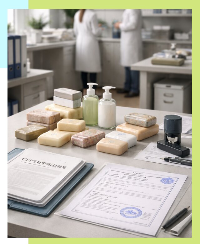 Сертификация мыла и сертификат на мыло в Барабинске от 12188 | Алешин-Ббн