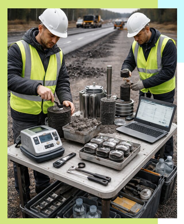 Сертификация асфальта: испытания и подтверждение в Барабинске