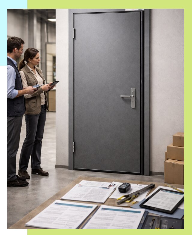 Сертификация противопожарных дверей в Барабинске от 9141 р. | Алешин-Ббн