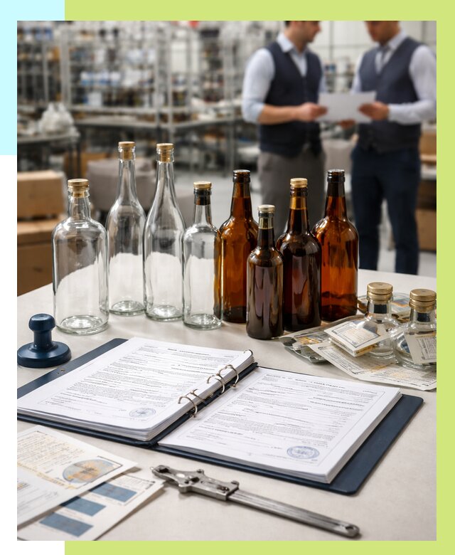 Сертификация стеклянных бутылок в Барабинске от 25393 р. | Алешин-Ббн