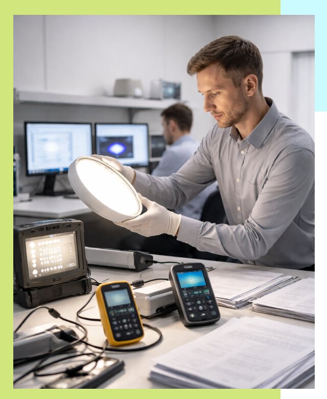 Сертификация светильников в Барабинске: испытания и оформление