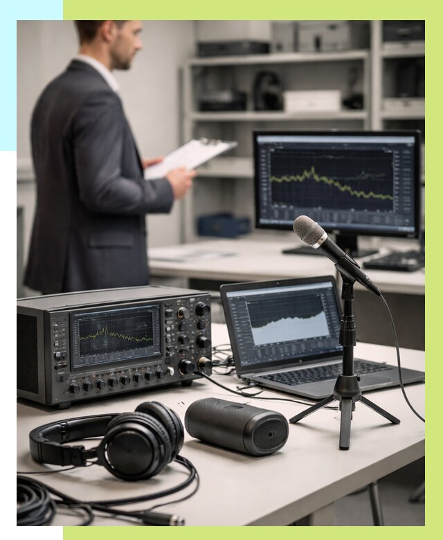 Сертификация аудиотехники в Барабинске от 15236 р., Алешин-Ббн