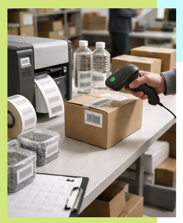 Штрихкодирование продукции и маркировка для продажи в Барабинске