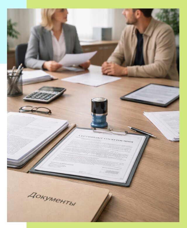 Сертификат соответствия на продукцию в Барабинске от 15236 р.|Алешин-Ббн