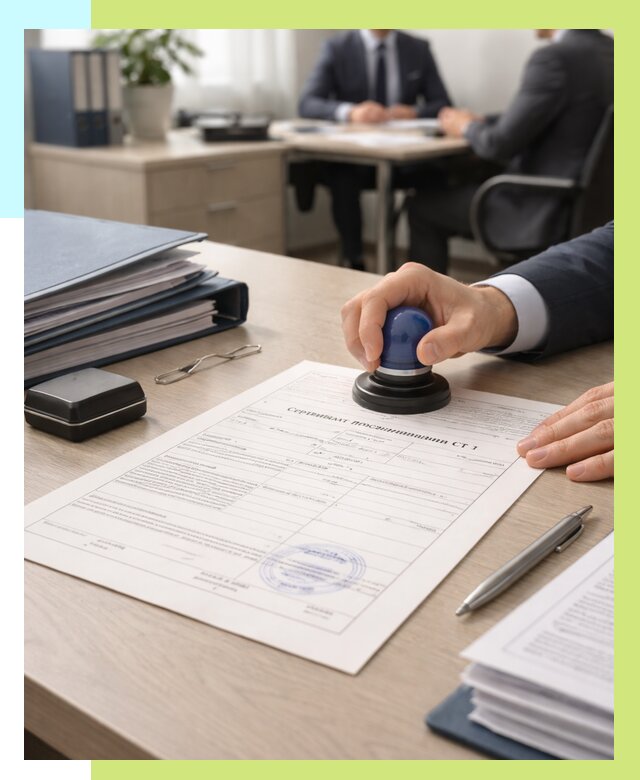 Сертификат происхождения СТ 1 в Барабинске от 4571 р. | Алешин-Ббн