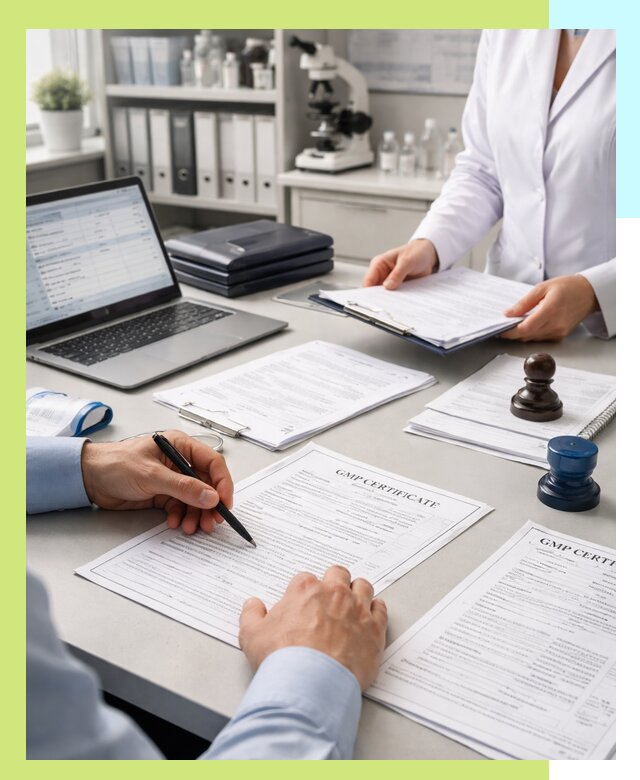 Оформление сертификата GMP в Барабинске для фармпроизводства