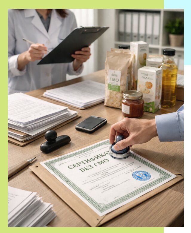 Получение сертификата Без ГМО для продукции в Барабинске