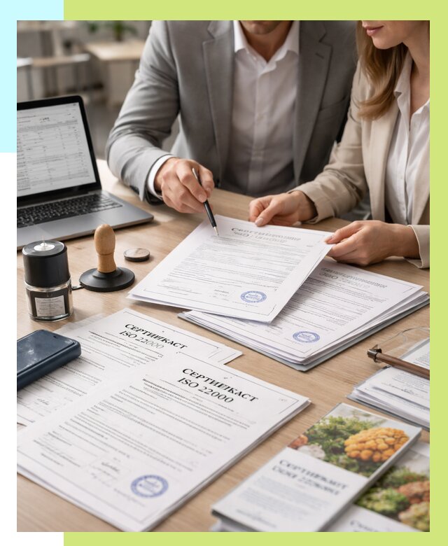 Сертификат ISO 22000 в Барабинске от 40628 р. под ключ | Алешин-Ббн